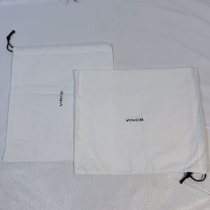 2 vince. Fabric Dust Bags ~12x12